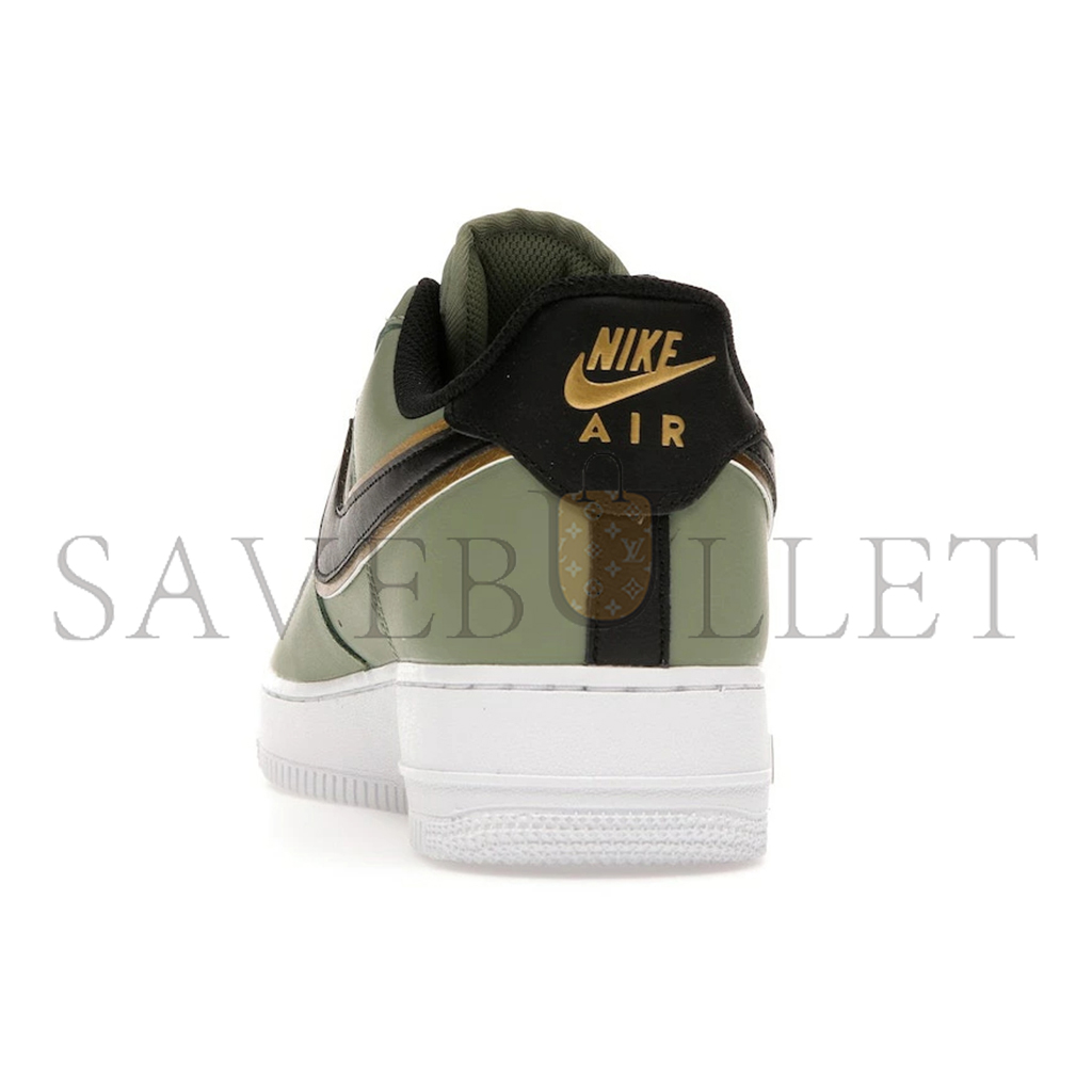 NIKE AIR FORCE 1 LOW'07 LV8 DOUBLE SWOOSH OLIVE GOLD BLACK DA8481-300